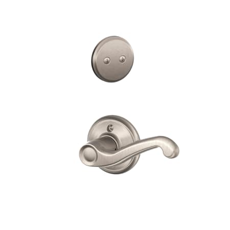 A large image of the Schlage F94-FLA-LH Satin Nickel