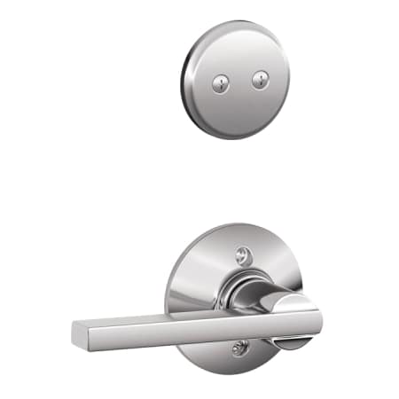 A large image of the Schlage F94-LAT Bright Chrome