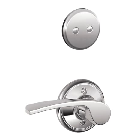 A large image of the Schlage F94-MER-RH Polished Chrome