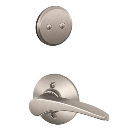 A large image of the Schlage F94-MNH-LH Satin Nickel