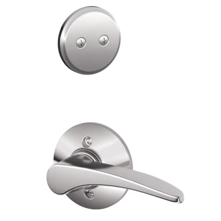 A large image of the Schlage F94-MNH-LH Polished Chrome