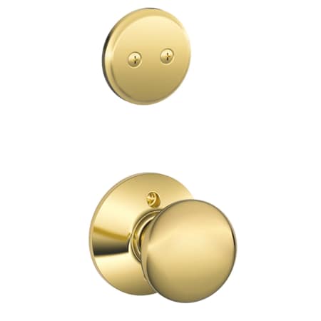 A large image of the Schlage F94-PLY Polished Brass