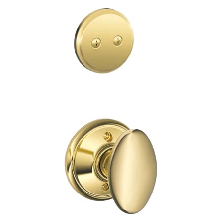 A large image of the Schlage F94-SIE Polished Brass