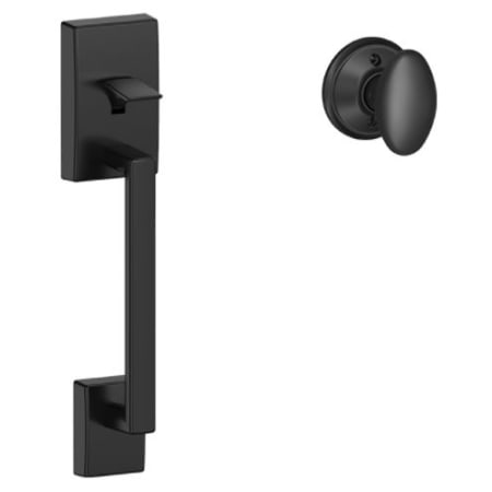 A large image of the Schlage FE285-CEN-SIE Matte Black