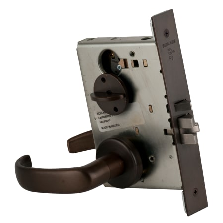 A large image of the Schlage L9044 Oil Rubbed Bronze