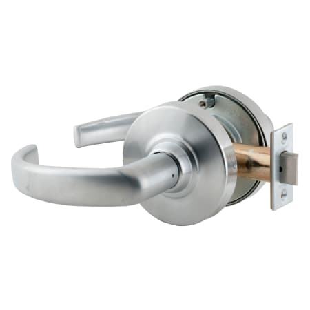 A large image of the Schlage ND10S-SPA Satin Chrome