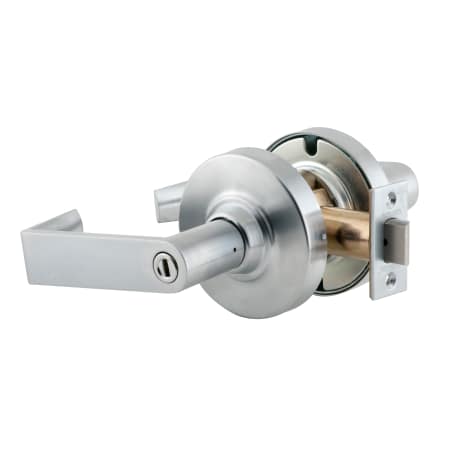 A large image of the Schlage ND40S-RHO Satin Chrome