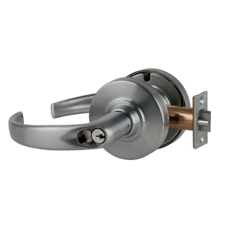 A large image of the Schlage ND50RD-SPA Satin Chrome