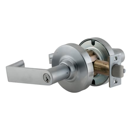 A large image of the Schlage ND50PD-RHO Satin Chrome