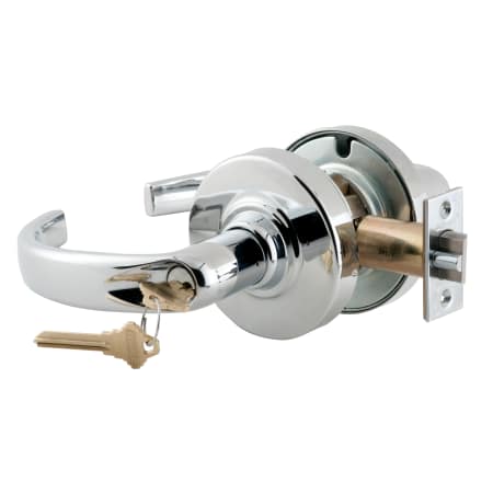 A large image of the Schlage ND53PD-SPA Polished Chrome