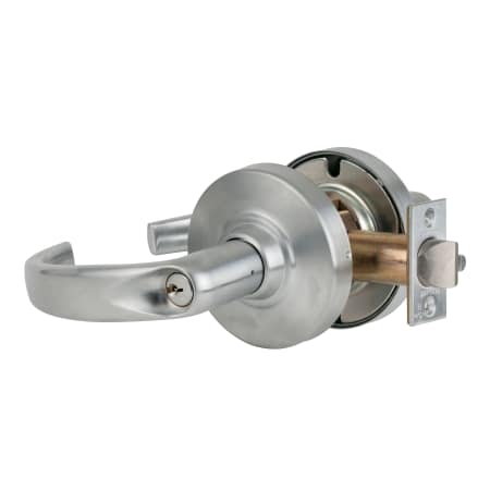 A large image of the Schlage ND70PD-SPA Satin Chrome