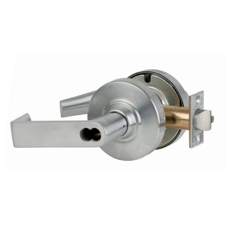 A large image of the Schlage ND80BD-RHO Satin Chrome