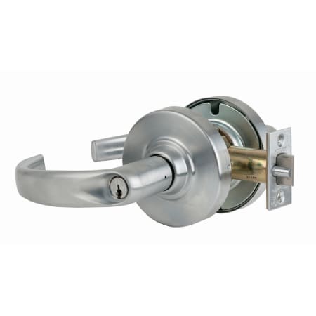 A large image of the Schlage ND80PD-SPA Satin Chrome
