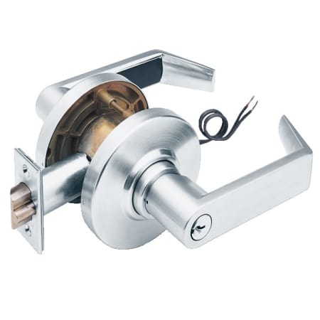 A large image of the Schlage ND82RD-RHO Satin Chrome