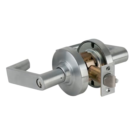 A large image of the Schlage ND91PD-RHO Satin Chrome