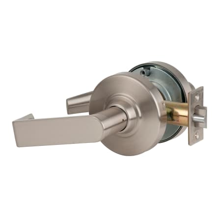 A large image of the Schlage ND96PD-RHO Satin Nickel