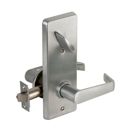 A large image of the Schlage S210RD-SAT Satin Chrome
