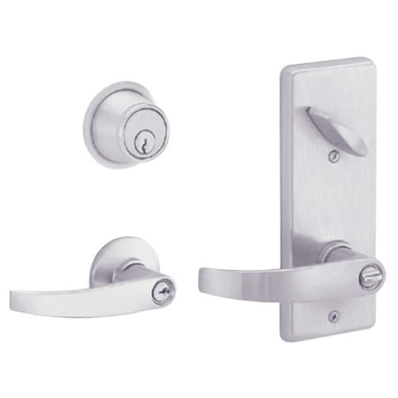A large image of the Schlage S251PD-NEP Satin Chrome