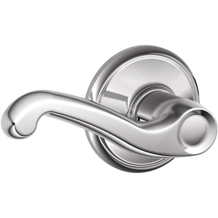 A large image of the Schlage S40-FLA-LH Polished Chrome