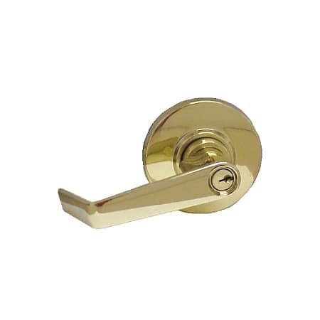 A large image of the Schlage S51RD-SAT Polished Brass