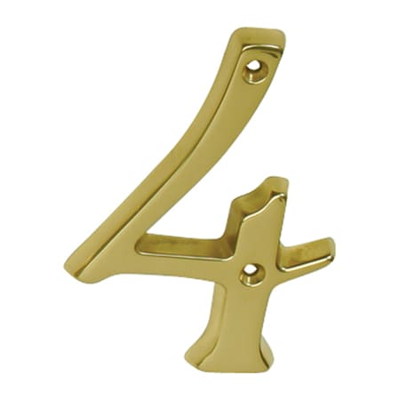 A large image of the Schlage 3046 Polished Brass