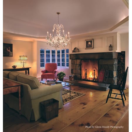 A large image of the Schonbek 6307-A Schonbek-6307-A-Living Room Application Image
