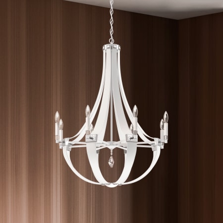 Schonbek CY1008N-LW1H White Pass Leather Crystal Empire