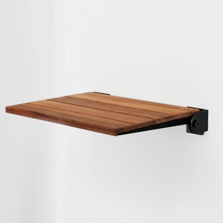 A large image of the Seachrome SHAFSL-185155 Teak Wood / Matte Black