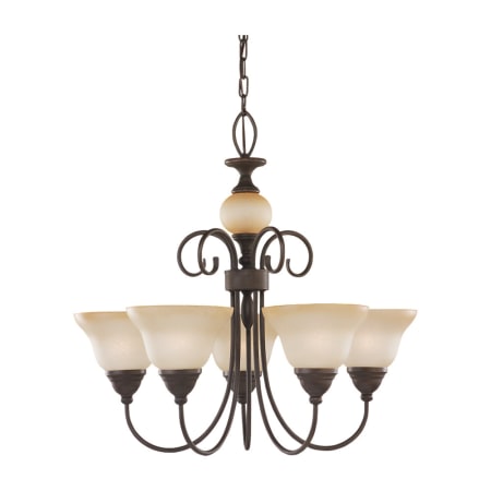 A large image of the Sea Gull Lighting 31106 Shown in Olde Iron