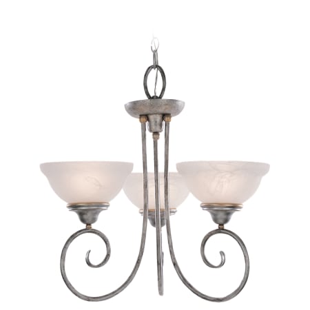 A large image of the Sea Gull Lighting 3138 Shown in Silver Patina