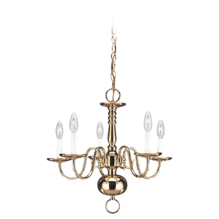 A large image of the Sea Gull Lighting 3409 Shown in Polished Brass