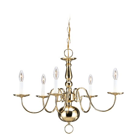 A large image of the Sea Gull Lighting 3410 Shown in Polished Brass
