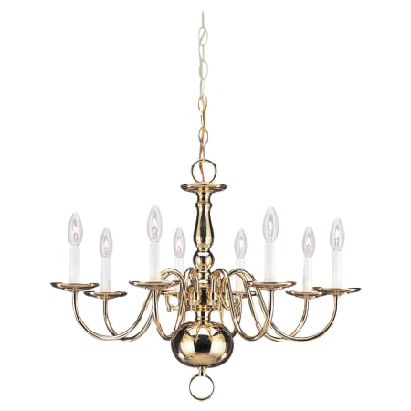 A large image of the Sea Gull Lighting 3412 Shown in Polished Brass