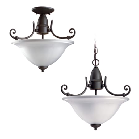 A large image of the Sea Gull Lighting 51050 Shown in Antique Bronze