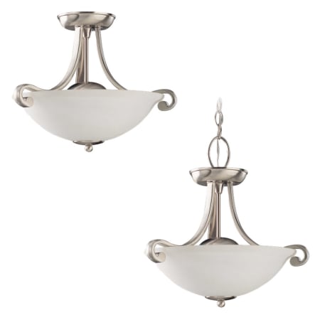 A large image of the Sea Gull Lighting 51190 Brushed Nickel