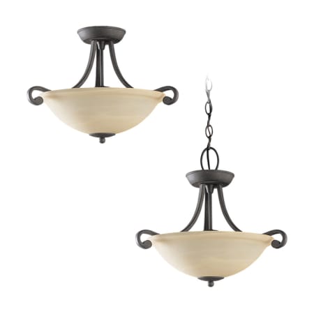 A large image of the Sea Gull Lighting 51190 Shown in Weathered Iron