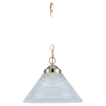A large image of the Sea Gull Lighting 6671 Shown in Polished Brass