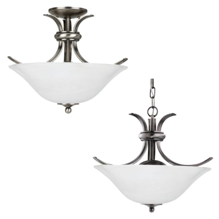 A large image of the Sea Gull Lighting 75360 Shown in Antique Brushed Nickel