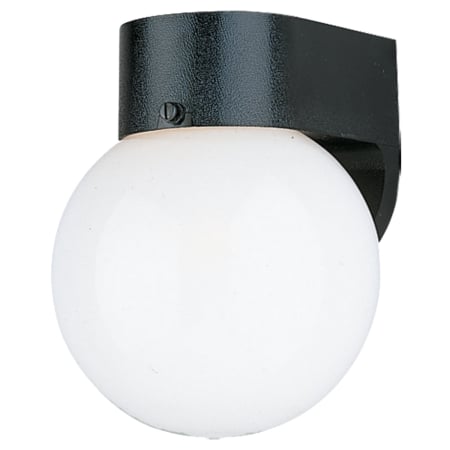 A large image of the Sea Gull Lighting 8753 Shown in Black / White Glass