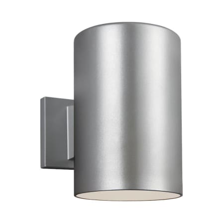 Sea Gull Lighting 8313901-753 Outdoor Cylinders One-Light Outdoor Wall Lantern Painted Brushed Nickel Finish