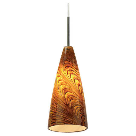 A large image of the Sea Gull Lighting 94766 Antique Brushed Nickel / Caramel Swirl