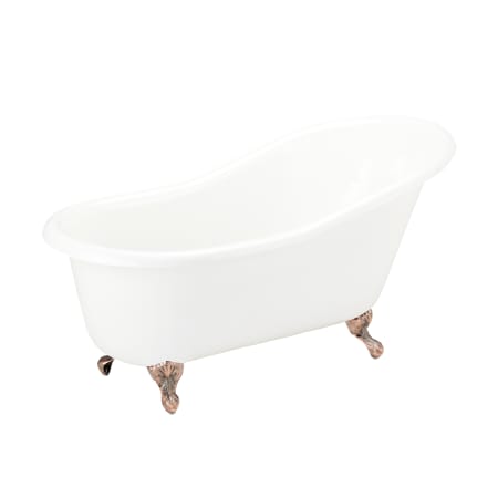 Cast Iron Aqua Eden VCT3D663019NT1 66-Inch Roll Top Clawfoot