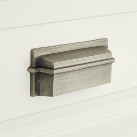 A large image of the Signature Hardware 946090 Antique Pewter