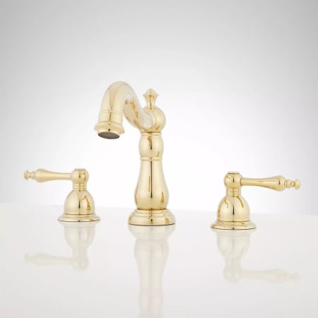 A large image of the Signature Hardware 921451 Polished Brass
