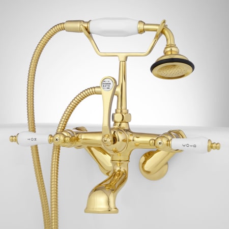 A large image of the Signature Hardware 901335 Polished Brass