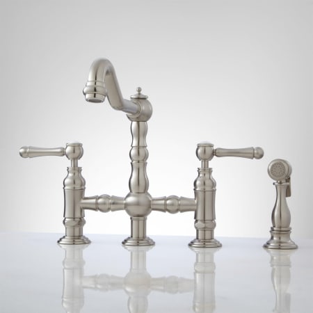 A large image of the Signature Hardware 906110 Brushed Nickel