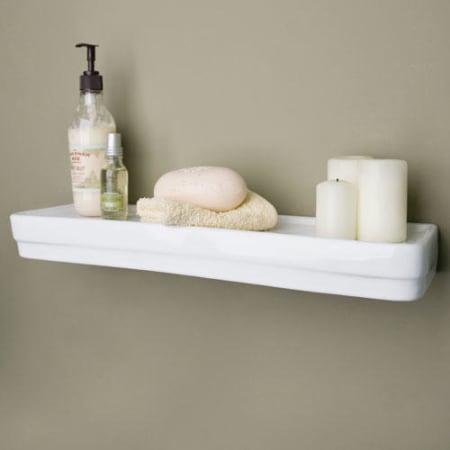  Signature Hardware 412404 Wulan 21-3/4 Teak Wood Bathroom Shelf  : Tools & Home Improvement