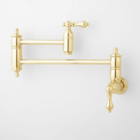 A large image of the Signature Hardware 907294 Polished Brass