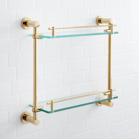 A large image of the Signature Hardware 916738 Polished Brass