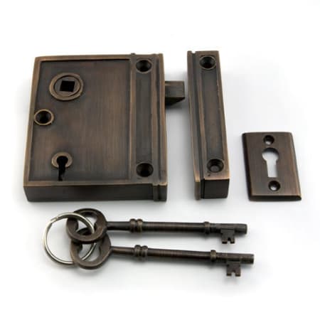 A large image of the Signature Hardware 910783-KE-B-LH Oil Rubbed Bronze